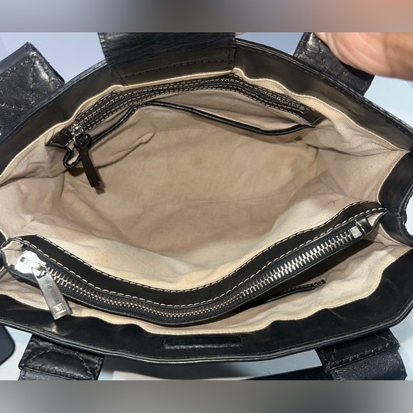 Michael Kors Vintage Black Aviator Tote in leather with silver hardware - Picture 7 of 10